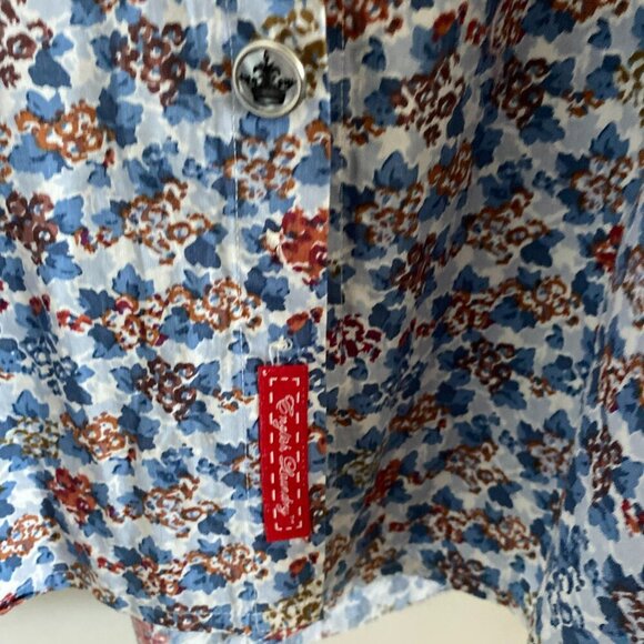 ENGLISH LAUNDRY MEN'S Long Sleeve Shirt Floral Print 100% Cotton Classic Fit L - Picture 5 of 6